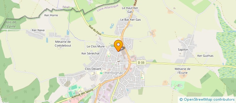 localisation de l'entreprise MADAME CATHERINE GILLET à HERBIGNAC