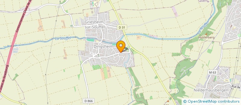 localisation de l'entreprise MADAME CATHERINE GILLMANN  DINGSHEIM