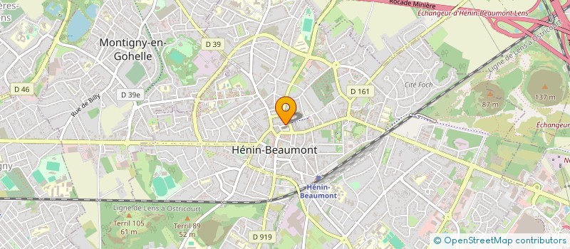 localisation de l'entreprise MADAME CATHERINE GIMENEZ  HENIN-BEAUMONT