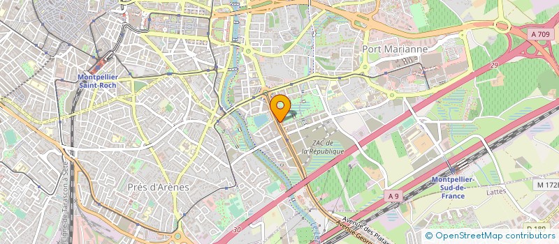 localisation de l'entreprise MADAME CATHERINE GINER  MONTPELLIER