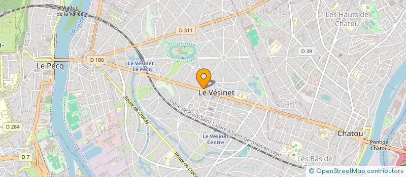 localisation de l'entreprise MADAME CATHERINE GIRARD  LE VESINET