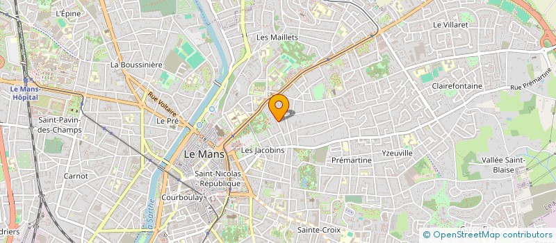 localisation de l'entreprise MADAME CATHERINE GIRARDEAU  LE MANS