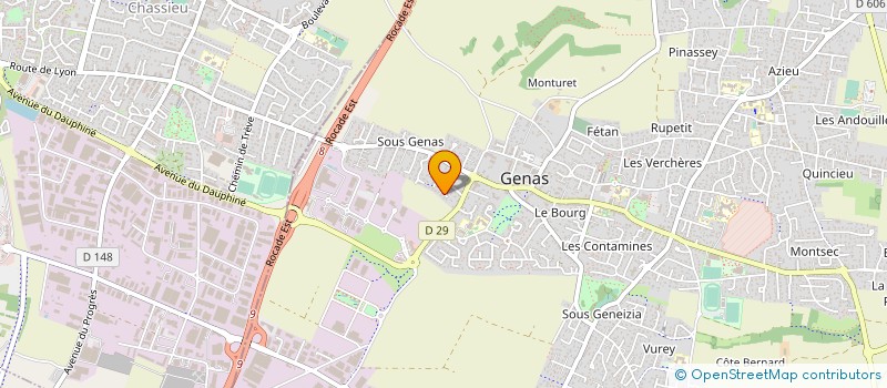 localisation de l'entreprise MADAME CATHERINE GIRARDET à GENAS