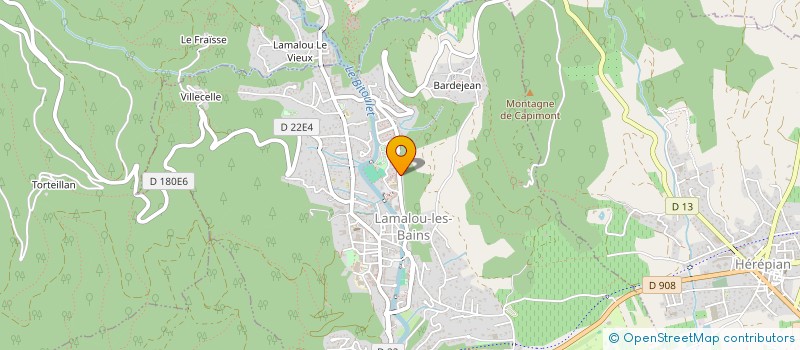 localisation de l'entreprise MADAME CATHERINE GIRAUDON  LAMALOU-LES-BAINS