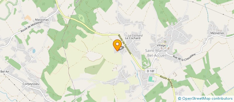 localisation de l'entreprise MADAME CATHERINE GIROUD  SAINT-MARCEL-BEL-ACCUEIL