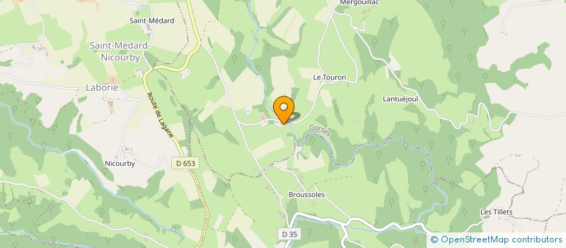 localisation de l'entreprise MADAME CATHERINE GLEIZE BOURRAS  MONTET-ET-BOUXAL