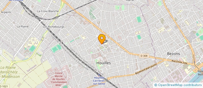 localisation de l'entreprise MADAME CATHERINE GOBY  HOUILLES