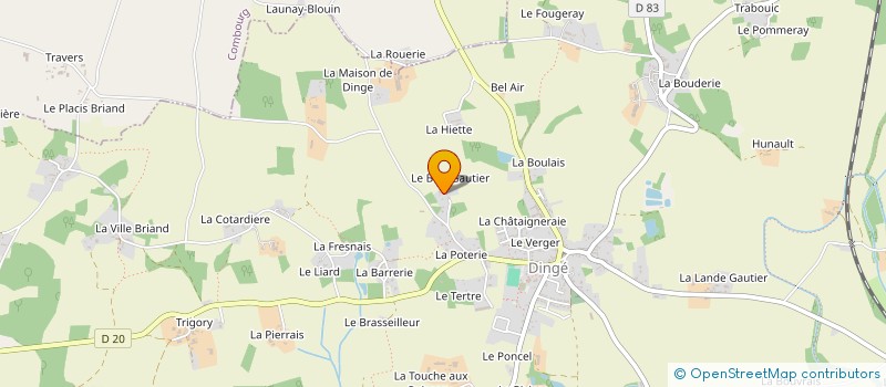 localisation de l'entreprise MADAME CATHERINE GODET  DINGE