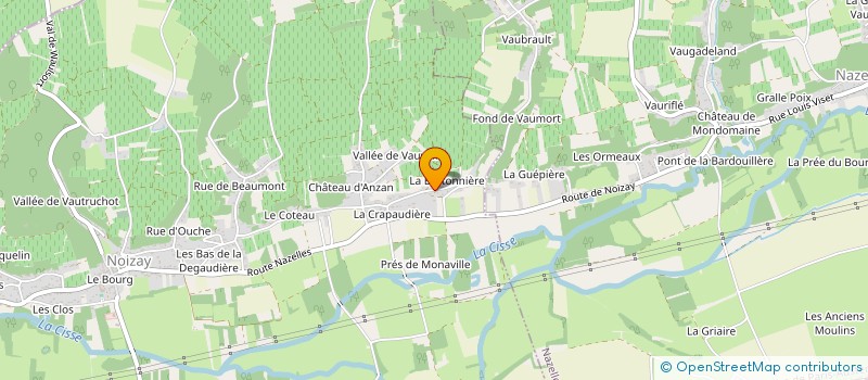 localisation de l'entreprise MADAME CATHERINE GODREAU  NOIZAY