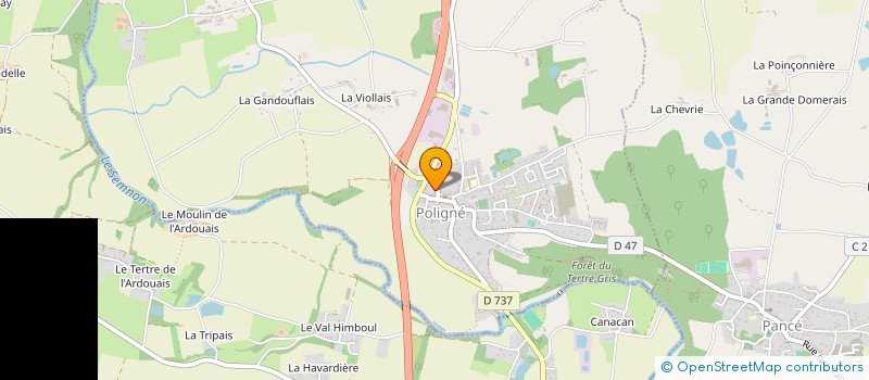 localisation de l'entreprise MADAME CATHERINE GOLLIER  POLIGNE