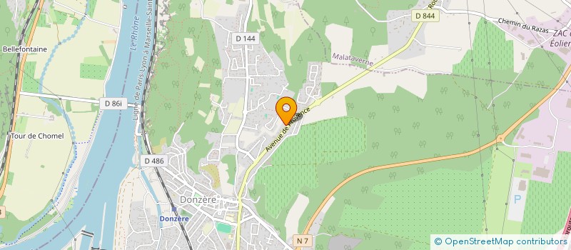 localisation de l'entreprise MADAME CATHERINE GOMME  DONZERE