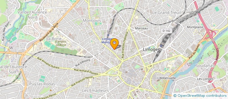 localisation de l'entreprise MADAME CATHERINE GONTIER à LIMOGES