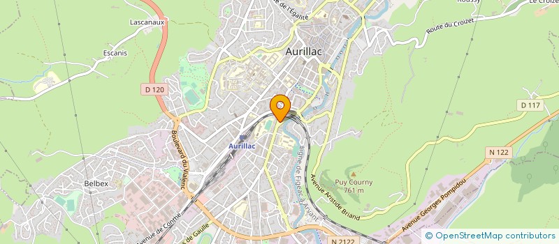 localisation de l'entreprise MADAME CATHERINE GOUDAL à AURILLAC