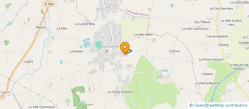 localisation de l'entreprise MADAME CATHERINE GOUGAUX à LANDEHEN