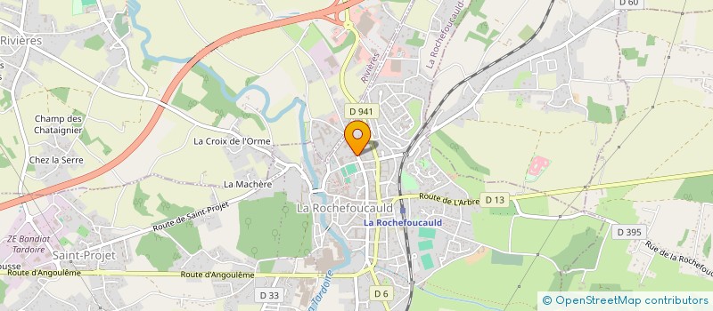 localisation de l'entreprise MADAME CATHERINE GOURSAUD  LA ROCHEFOUCAULD-EN-ANGOUMOIS