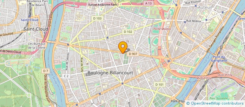 localisation de l'entreprise MADAME CATHERINE GRANDJEAN à BOULOGNE-BILLANCOURT