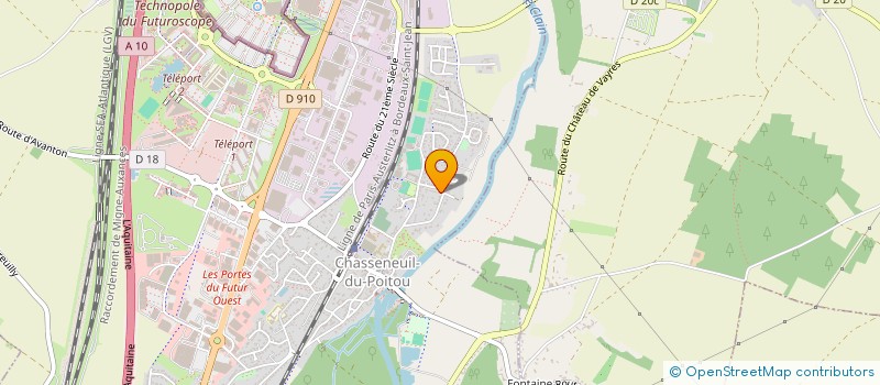 localisation de l'entreprise MADAME CATHERINE GRANGE  CHASSENEUIL-DU-POITOU