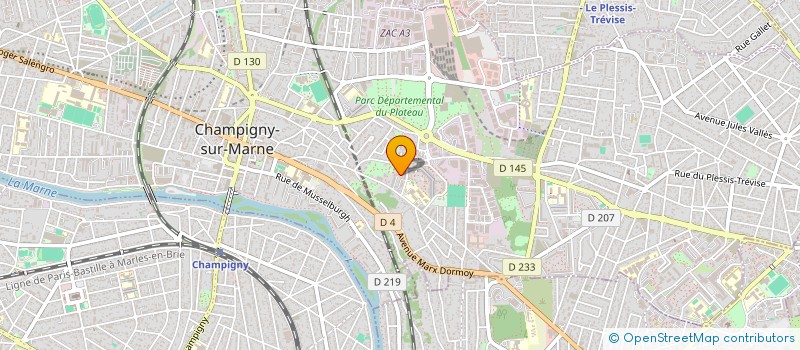 localisation de l'entreprise MADAME CATHERINE GRANIER  CHAMPIGNY-SUR-MARNE