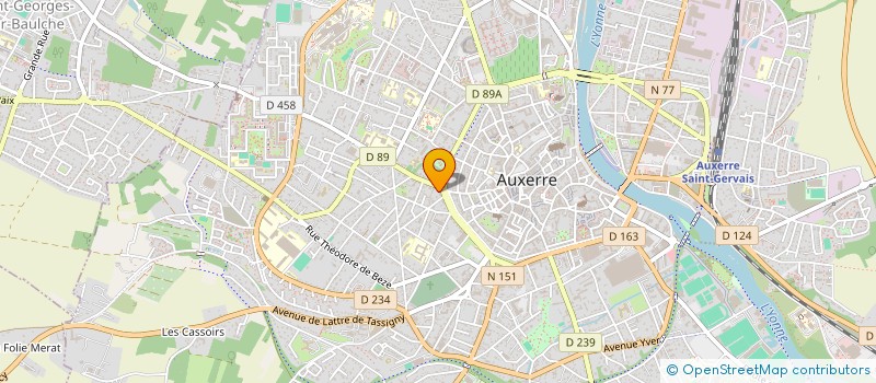 localisation de l'entreprise MADAME CATHERINE GRATIOULET à AUXERRE