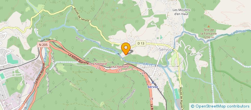 localisation de l'entreprise MADAME CATHERINE GRELIER  SERVOZ