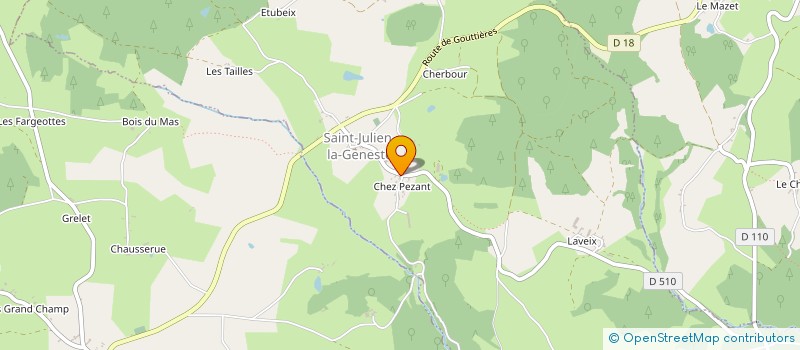 localisation de l'entreprise MADAME CATHERINE GREUZAT à SAINT-JULIEN-LA-GENESTE