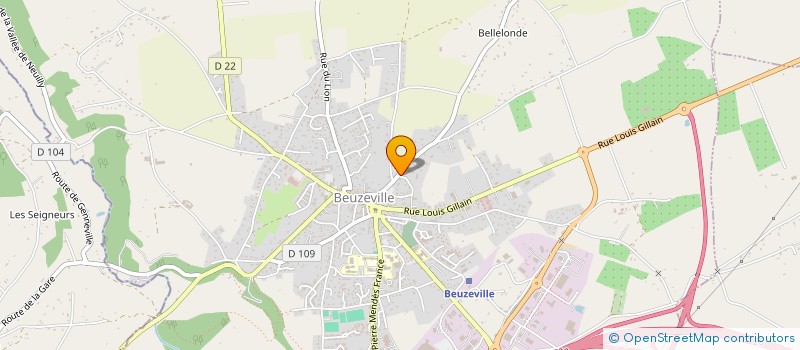 localisation de l'entreprise MADAME CATHERINE GRILLET  BEUZEVILLE