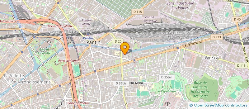 localisation de l'entreprise MADAME CATHERINE GRILLOT à PANTIN