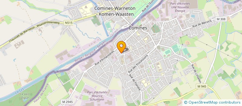 localisation de l'entreprise MADAME CATHERINE GRIMA  COMINES