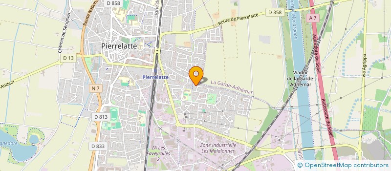 localisation de l'entreprise MADAME CATHERINE GRIMAUD à PIERRELATTE