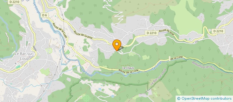localisation de l'entreprise MADAME CATHERINE GRISOT à TOURRETTES-SUR-LOUP