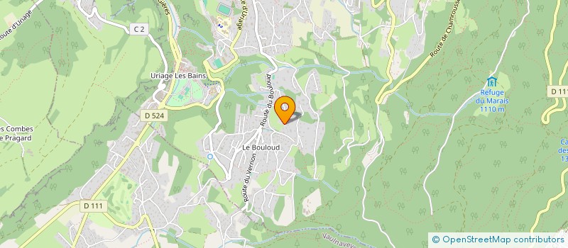 localisation de l'entreprise MADAME CATHERINE GROS  SAINT-MARTIN-D'URIAGE