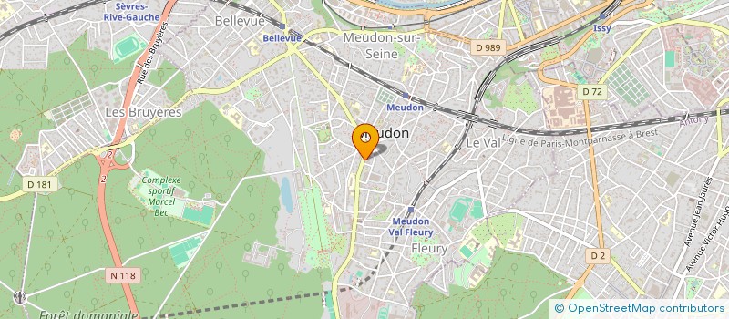localisation de l'entreprise MADAME CATHERINE GROSMAITRE  MEUDON