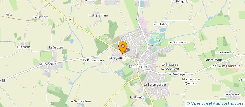 localisation de l'entreprise MADAME CATHERINE GUCHET  MESANGER