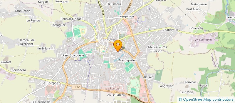 localisation de l'entreprise MADAME CATHERINE GUEDES à LESNEVEN