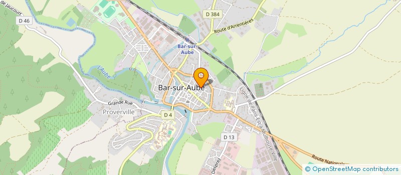 localisation de l'entreprise MADAME CATHERINE GUELER  BAR-SUR-AUBE