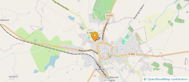 localisation de l'entreprise MADAME CATHERINE GUIBERT  LE DORAT