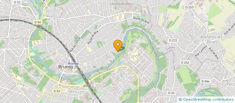 localisation de l'entreprise MADAME CATHERINE GUIBOUT  BRUNOY