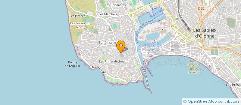 localisation de l'entreprise MADAME CATHERINE GUIHEUX à LES SABLES D'OLONNE