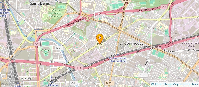 localisation de l'entreprise MADAME CATHERINE GUILLAUME à LA COURNEUVE