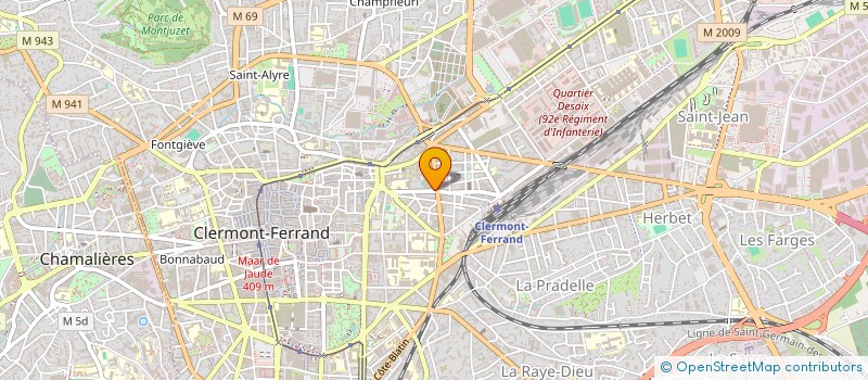 localisation de l'entreprise MADAME CATHERINE GUILLAUME  CLERMONT-FERRAND