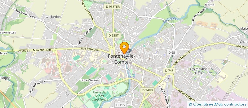 localisation de l'entreprise MADAME CATHERINE GUILLON à FONTENAY-LE-COMTE