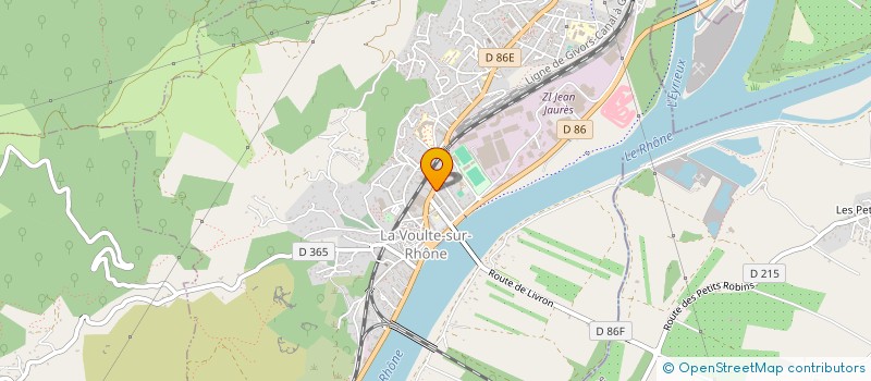 localisation de l'entreprise MADAME CATHERINE GUIRAUD à LA VOULTE-SUR-RHONE