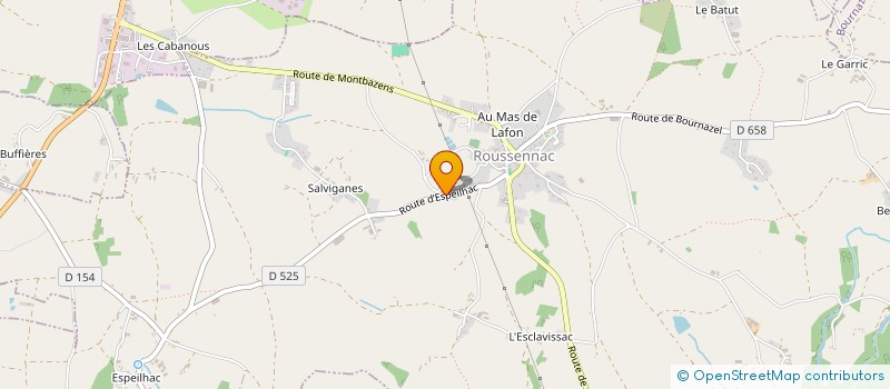 localisation de l'entreprise MADAME CATHERINE GUIRAUDIE  ROUSSENNAC