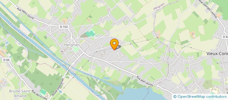 localisation de l'entreprise MADAME CATHERINE GUSTIN  HERGNIES