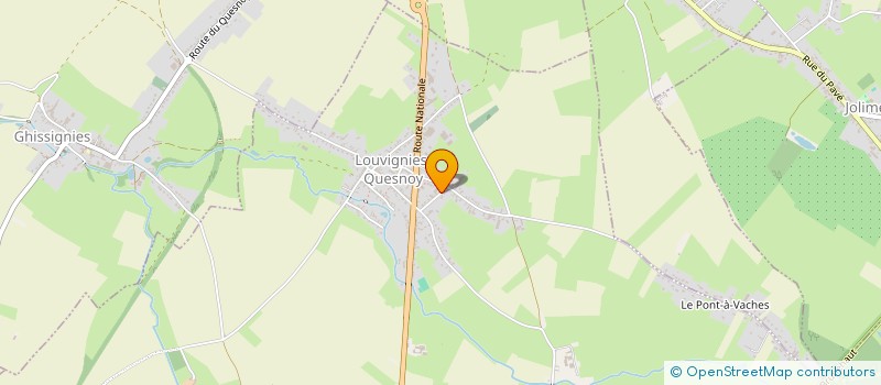 localisation de l'entreprise MADAME CATHERINE GUYOT à LOUVIGNIES-QUESNOY