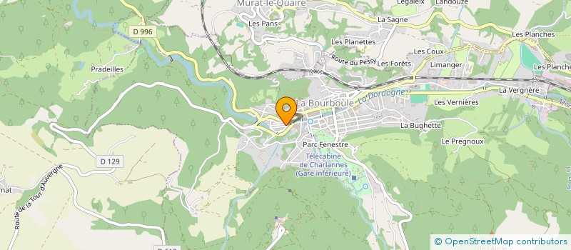 localisation de l'entreprise MADAME CATHERINE GUYOT  LA BOURBOULE