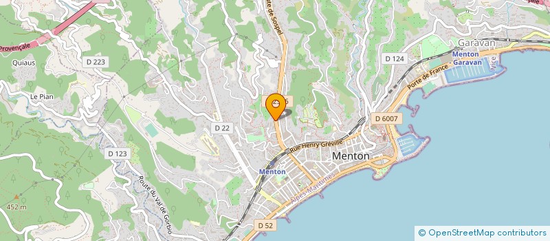 localisation de l'entreprise MADAME CATHERINE GUYOT  MENTON