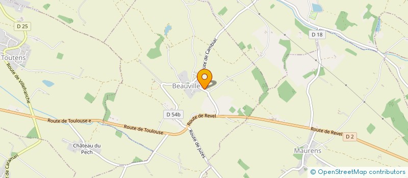 localisation de l'entreprise MADAME CATHERINE GUYOT  BEAUVILLE