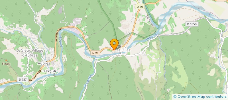 localisation de l'entreprise MADAME CATHERINE HACQUIN  LES PILLES