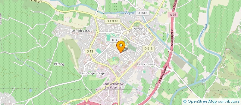 localisation de l'entreprise MADAME CATHERINE HAGUE  PEZENAS